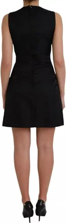 Dolce & Gabbana Black Sleeveless Bodycon A-line Mini Womens Dress