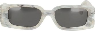 Off-white Occhiali da sole con logo - Grigio