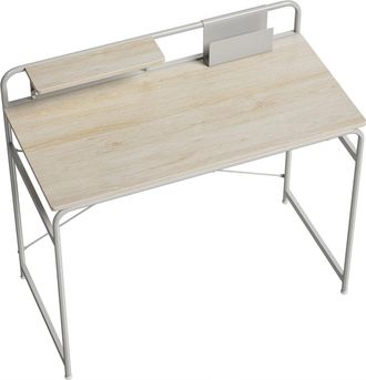 HOMCOM Escritorio 98x48x88.5 cm roble