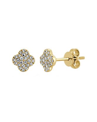 Sabrina Designs 14K 0.13 Ct. Tw. Diamond Flower Earrings