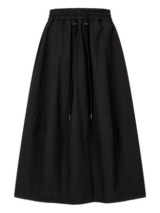 TOMBOY fleece-lined midi skirt - women - Polyester/Polyester/Fabric - OS - Black