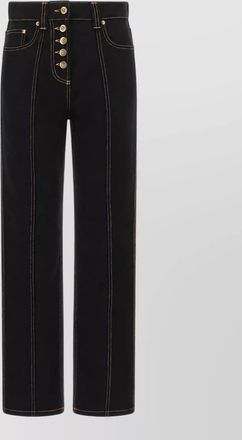 Versace high-rise straight-leg denim jeans