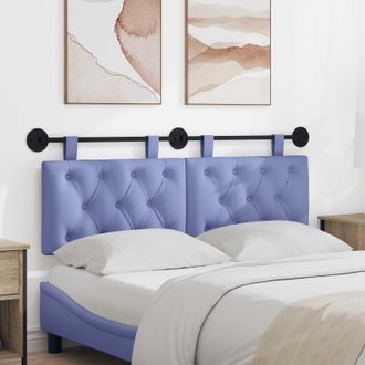 vidaXL Vidaxl Testiera Sospesa Blu Jeans Tessuto