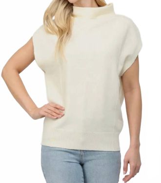 Fate Womens Mock Neck Sweater In Cream