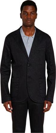 Mason's Da Vinci Blazer - Heren - Blazers - Blauw - L - Katoen - Jassen