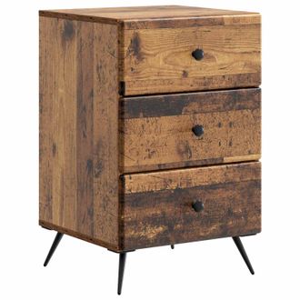 vidaXL Armario De Noche Madera Envejecida 43 X 41 X 66,5 Cm Vidaxl
