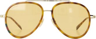 Gucci Mens Gg1981s-002 Sunglasses Brown Acetate