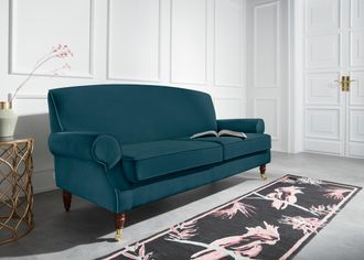 HOME AFFAIRE 3-Sitzer »Rennes« in Samtoptik oder Baumwoll-Mix