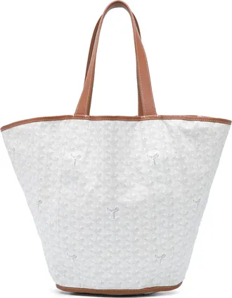Goyard Pre-owned Womens Chevron Tote Bag - Light Grey Textile - One Size