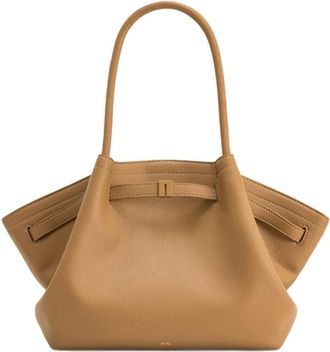 JW PEI Hana Medium Tote Bag - Dames - Shoppers - Beige - ONE Size - Leer - Tassen
