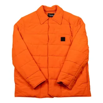 A-Cold-Wall* Woven Quilted Nylon Overshirt Down Jacket Orange ACWMSH051-RICHO