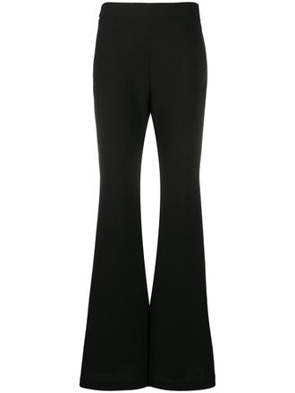 Ellery flared-hem trousers - women - Polyester/Acetate - 38 - Black