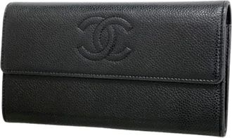 Chanel Pre-owned Portafoglio lungo (bi-fold) - - Pre-owned - Donna - Nero - ONE SIZE