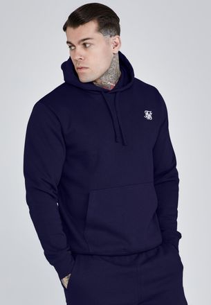 Siksilk Mens Navy Essentials Hoodie XXL