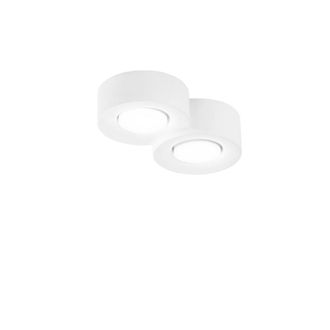 Luce-Ambiente-Design Athen Round Ceiling Light in Paintable Plaster With Two Gx53 Sockets