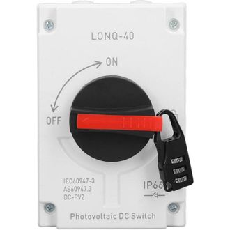OEM Interruptor De Desconexi&oacute;n Para Sistemas Solares Fotovoltaicos, Aislador De Cc Lonq 40, Interruptor Solar Impermeable Ip66, 1000 V Cc, 32 A, 4 Polos