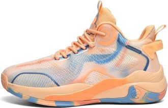 Generic Unisex Plus Size Basketball Shoes are Lightweight Fashionable Non Slip Breathable Outdoor Indoor Sports Training Boots Walking Shoes(Yellow,12.5 UK)