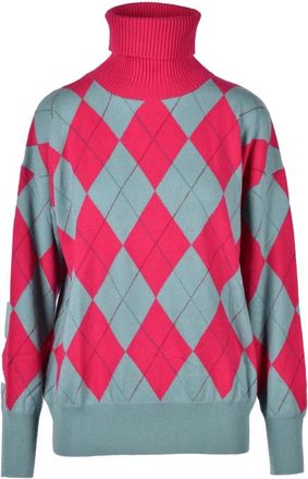 Ballantyne Kasjmier Gebreide Trui - Dames - Cashmere truien - Veelkleurig - L - Kasjmier - Truien & Vesten
