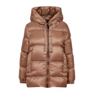 Max Mara Jassen, Dames, Bruin, S, Nylon, The Cube Down Jacket