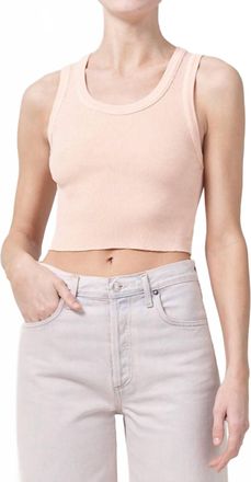 A Gold E Cropped Poppy Tank Top In Sprinkle