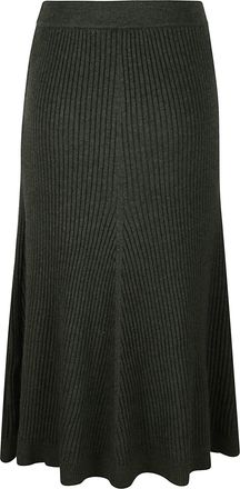 Victoria Beckham Ribbed Midi Skirt