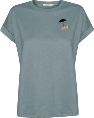 Greenbomb Cat Walk Loony T-Shirt f&uuml;r Damen | grau