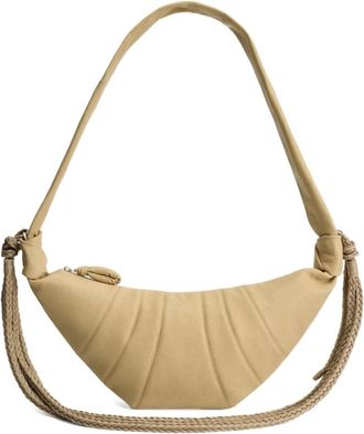 Christophe Lemaire Braid Medium Croissant Bag - Dames - Schoudertassen - Beige - ONE Size - Tassen