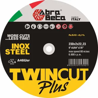 OEM 25 X Abrabeta Disco P/ferro Twin Cut Plus 230x2,0 Mm