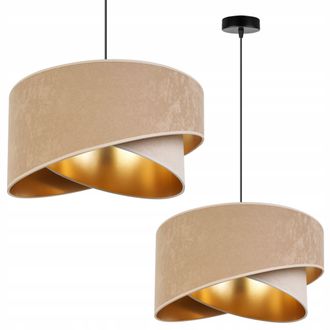 OEM L&aacute;mpara Colgante De Techo L&aacute;mpara De Techo Pantalla De Terciopelo Dorado