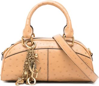 Chlo&eacute; mini Bowling charm tote bag - Neutrals