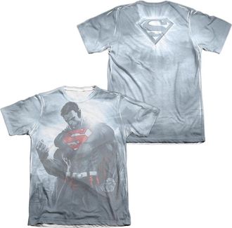 Gildan Superman Light Of The Sun (Front/Back Print) Adult 65/35 Poly/Cotton Short Sleeve Tee / T-Shirt