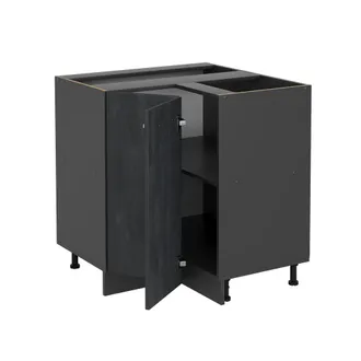 Vicco Armario De Esquina R-line, Hormig&oacute;n Negro, 75.6 Cm Et Roble