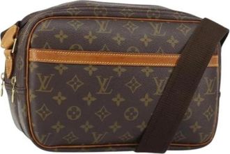 Louis Vuitton Pre-owned Vintage Canvas Cross Body Bag - Dames - Vintage Schoudertas - Bruin - ONE Size - Vintage