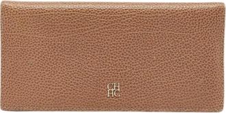 Carolina Herrera Pre-owned Wallets, female, Beige, Size: ONE SIZE Pre-owned Leather wallets