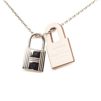 Herm&egrave;s Pre-owned Hermes Palladium Plated and Swift O Kelly Pendant Necklace Ladies LBQY9JSXDATFAWA6