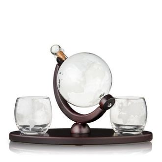 Viski Globe Decanter & Whiskey Tumblers Set of 3 in Clear at Nordstrom