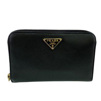 Prada Black Leather Wallet (Bi-Fold) (Pre-Owned)