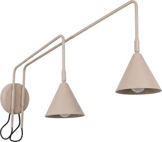 Sollux Lighting Aplique de pared taupe acero alt. 30 cm