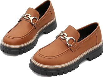 Generic Loafers Shoes for Women,Womens Orthopedic Platform Loafers for Women, Slip On Low Top Leathe Loafer with Arch Support Wide Fit Lightweight Business Wa