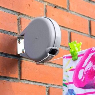 OEM Tendedero Retr&aacute;ctil De 15 M Para Ropa, Resistente Y Duradero, Con Mecanismo Retr&aacute;ctil Autom&aacute;tico Y F&aacute;cil Montaje En Pared. Tendedero De Jard&iacute;n