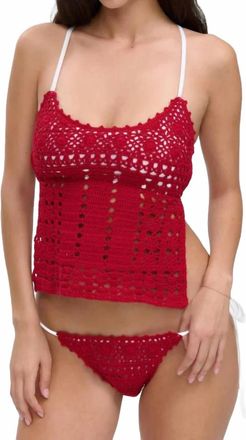Frankies Bikinis Nari Tankini In Havana Crochet