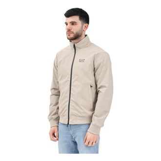 Emporio Armani Emporio Armani Ea7, Heren, Jassen, Beige, Maat: 2XL Polyamide