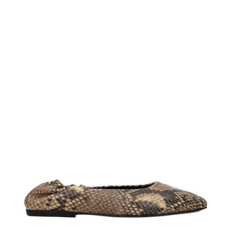 Dries Van Noten Dries Van Noten Damens Ballerinas aus braunem Leder