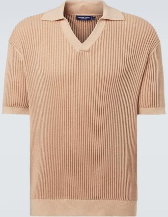 Frescobol Carioca Rino cotton and cashmere polo shirt