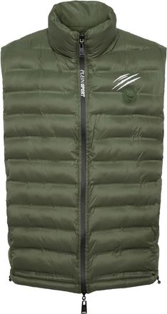 Plein Sport Puffer Jacket Vest Shanghai - Heren - Bodywarmers - Groen - M - Polyester - Fitness