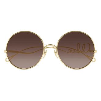 Chlo&eacute; Sunglasses Ch0372 S 001 Gold/Brown Women