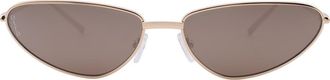 Otra Eyewear Aster 57mm Cat Eye Sunglasses in Gold/Brown Mirror at Nordstrom Rack