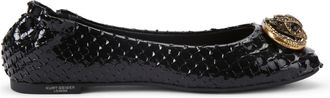 Kurt Geiger Womens Chelsea Ballerina Ballet Flats - Black - Size UK 3