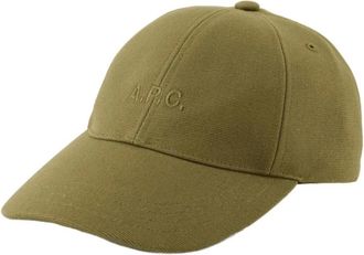 A.P.C. A.p.c., Dames, Accessoires, Groen, Maat: 56 CM Katoen