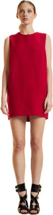 Cynthia Rowley Silk Wool Mini Shift Dress in Red at Nordstrom, Size X-Small